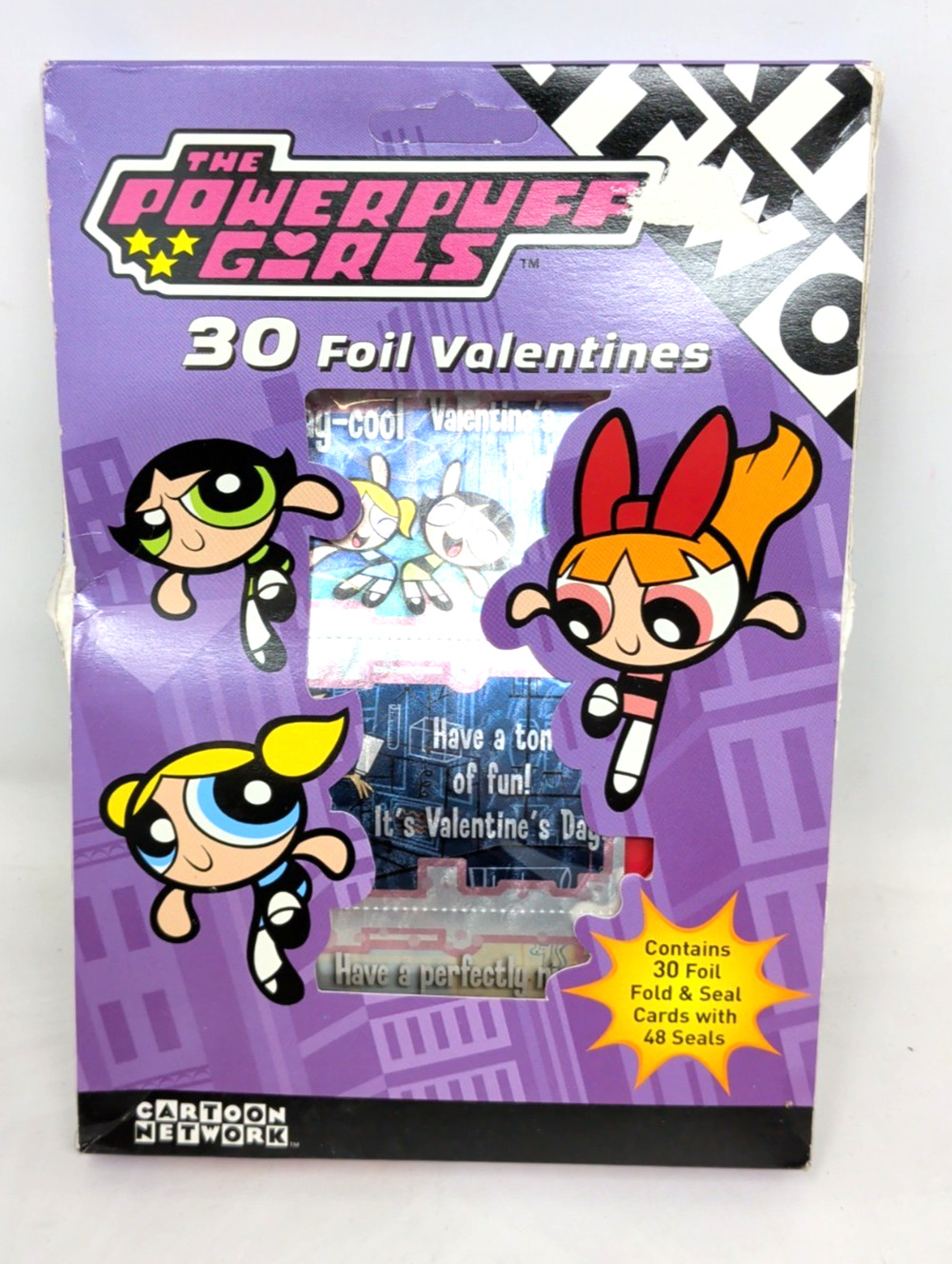 The Powerpuff Girls 30 Foil Valentines Cards Cartoon Network Paper Magic Group